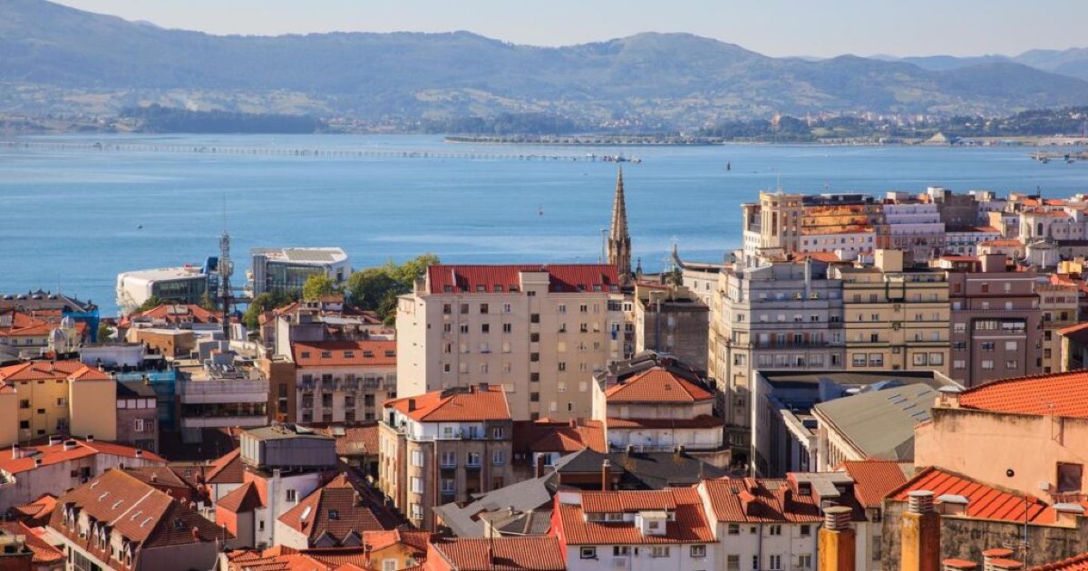 Vista de Santander y su bahía desde lo alto